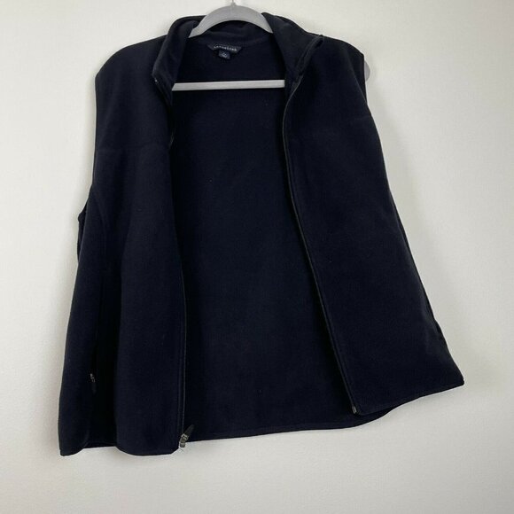 Lands End Navy Blue Fleece Vest Boys Size Large - Picture 6 of 7